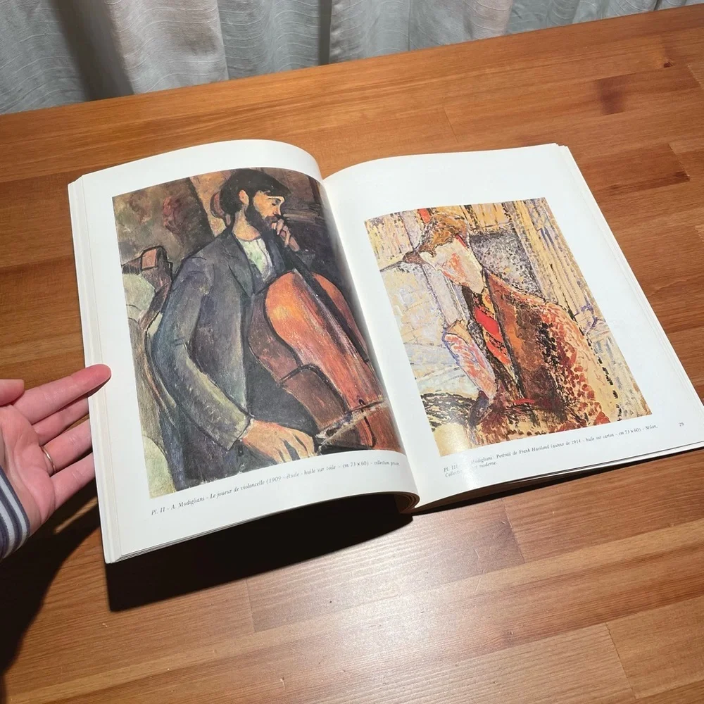 Vtg Modigliani Paperback Coffee Table Art Book Prints French Edition Yellow
